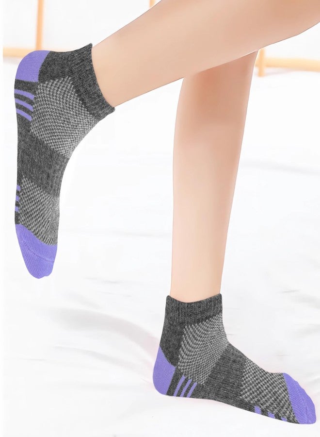 Bemeol Girls Socks 18 Pairs Ankle Socks for Girl Cotton Sports Athletic Running Low Cut Sock(10-14 Years) - Image 4